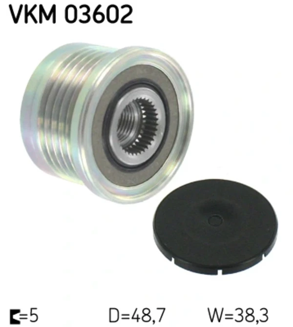 Шкив генератора VKM03602 SKF