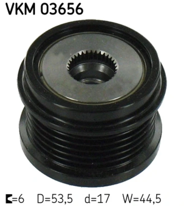 Шкив генератора VKM03656 SKF