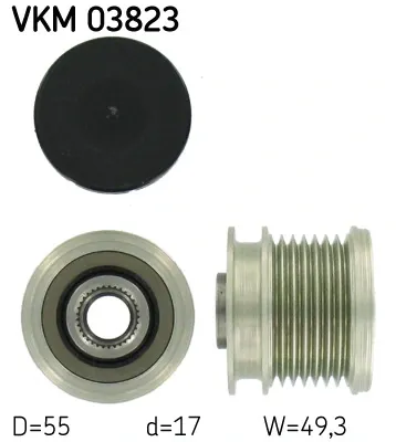 Шкив генератора VKM03823 SKF