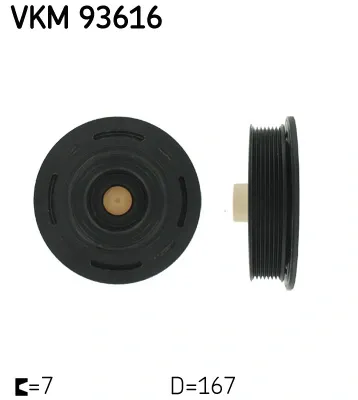 Шкив коленвала VKM93616 SKF