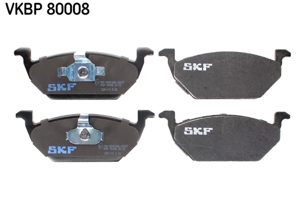Передние тормозные колодки VKBP80008 SKF