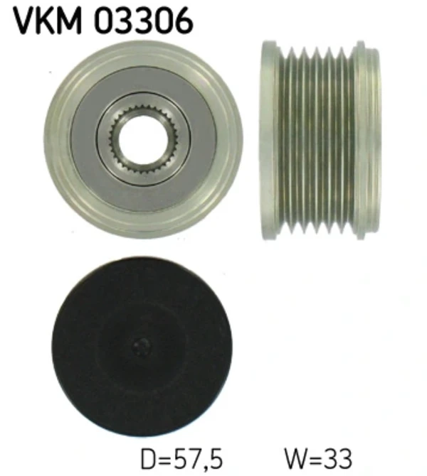 Шкив генератора VKM03306 SKF