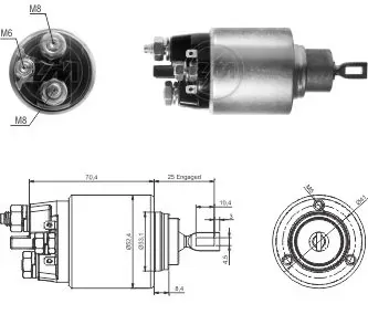 Втягивающее реле стартера ZM5381 ZM