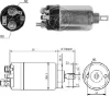 Втягивающее реле стартера Volvo 340/360 343, 345