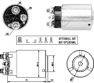 Втягивающее реле стартера ZM4861 ZM