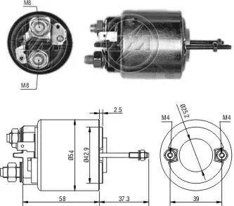 Втягивающее реле стартера ZM597 ZM