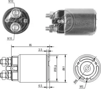 Втягивающее реле стартера ZM656 ZM