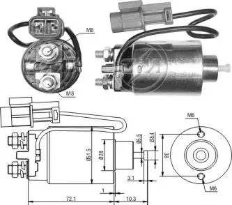 Втягивающее реле стартера ZM794 ZM