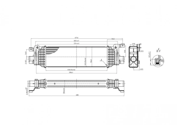  Интеркулер Ford Fiesta 5