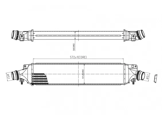 Интеркулер 5558J83 Polcar