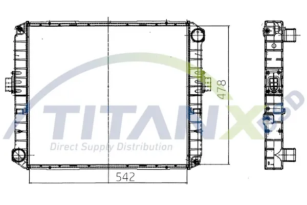 Радиатор RX159001 Titanx