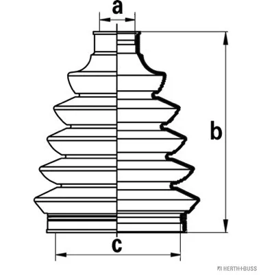 Пыльник ШРУСа наружный правый J2861027 Jakoparts