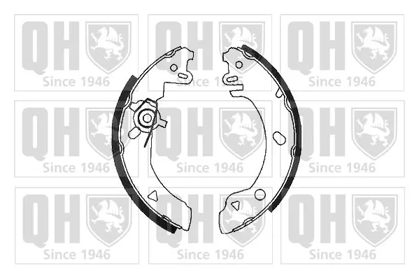 Задние барабанные колодки BS802 QUINTON HAZELL