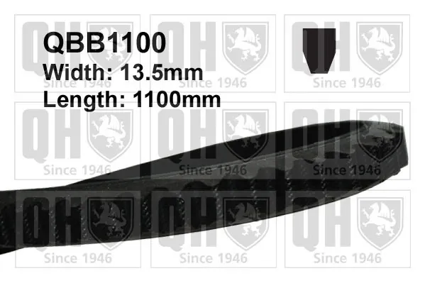 Ремень генератора QBB1100 QUINTON HAZELL