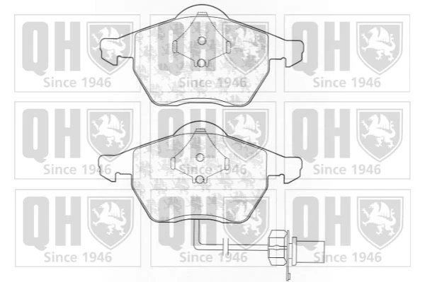 Передние тормозные колодки BP1324 QUINTON HAZELL