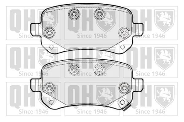 Задние тормозные колодки BP1706 QUINTON HAZELL