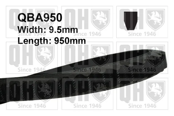 Ремень генератора QBA950 QUINTON HAZELL