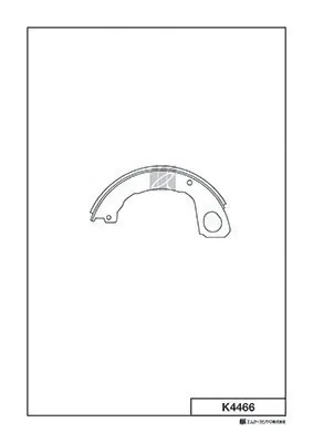 Задние барабанные колодки K4466 Kashiyama