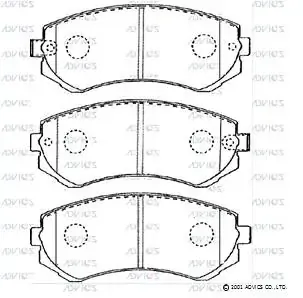 Передние тормозные колодки SN558P Advics