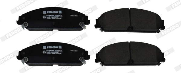 Передние тормозные колодки FDB4078 Ferodo