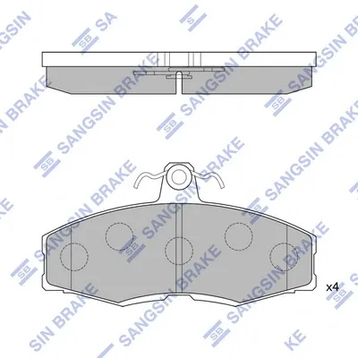 Передние тормозные колодки SP1028 Hi-q