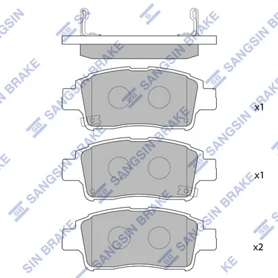 Передние тормозные колодки SP1230 Hi-q