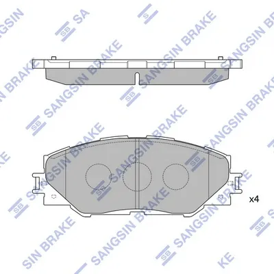 Передние тормозные колодки SP2138 Hi-q