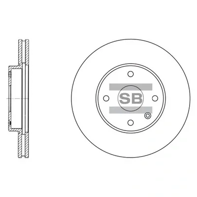 Передние тормозные диски SD3007 Hi-q