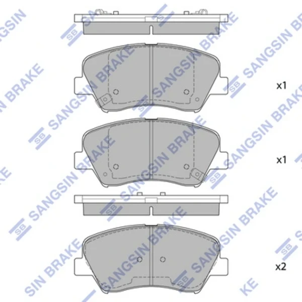 Передние тормозные колодки SP1400 Hi-q