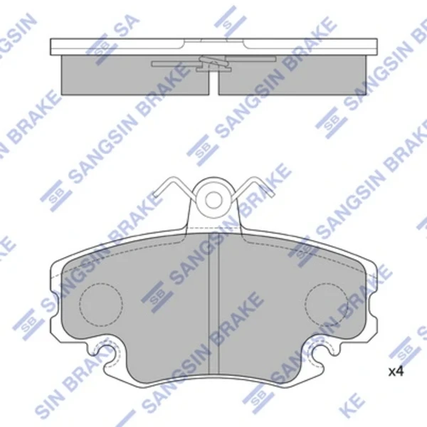  Передние тормозные колодки Renault 19 2