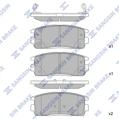 Задние тормозные колодки SP1205 Hi-q