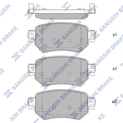 Задние тормозные колодки SP4070 Hi-q
