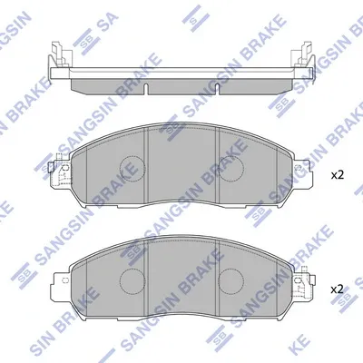 Передние тормозные колодки SP4080 Hi-q
