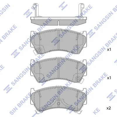 Передние тормозные колодки SP1122 Hi-q