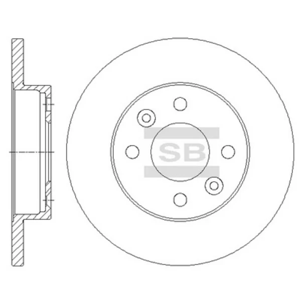 Передние тормозные диски SD3050 Hi-q