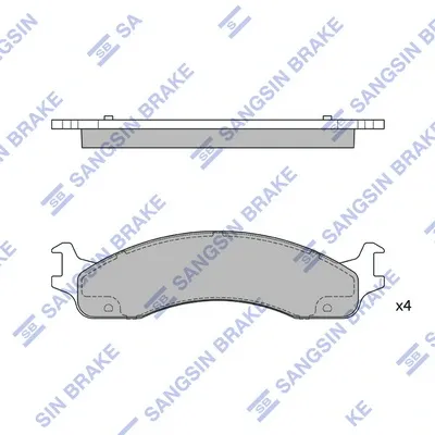 Передние тормозные колодки SP1291 Hi-q