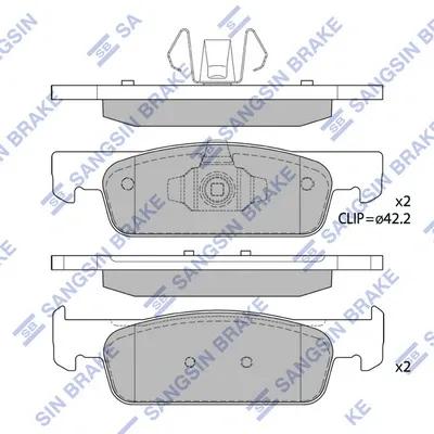 Передние тормозные колодки 986494697 Bosch