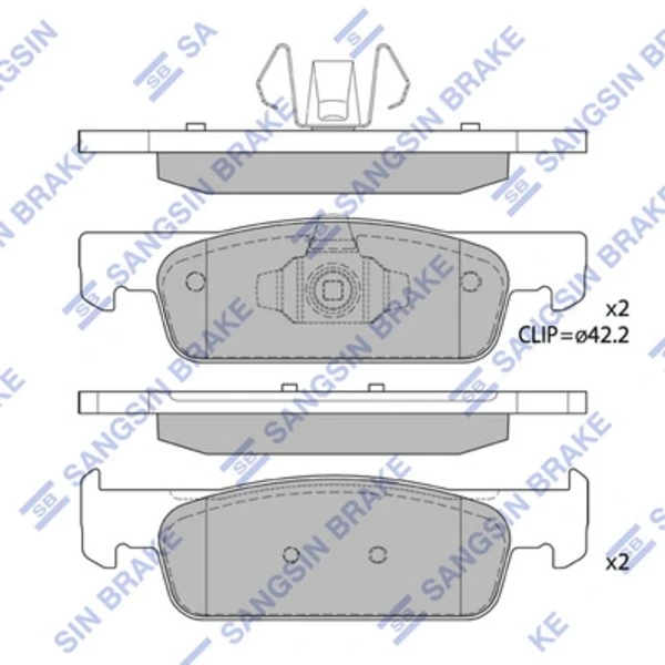  Передние тормозные колодки Renault LOGAN 2