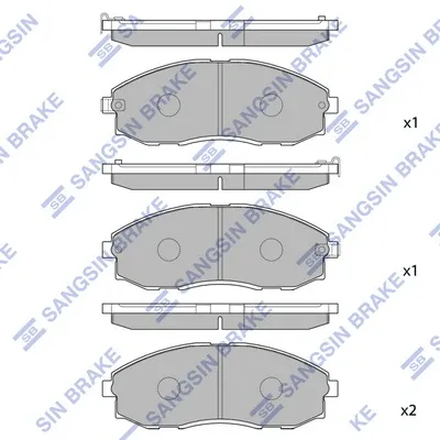 Передние тормозные колодки SP1099 Hi-q