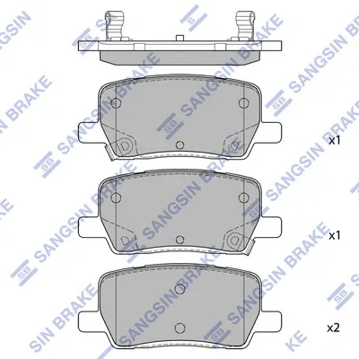 Задние тормозные колодки 262164 Power Stop