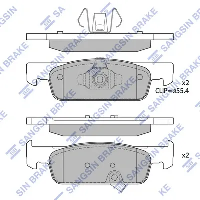 Передние тормозные колодки 410603025R Renault (RVI)