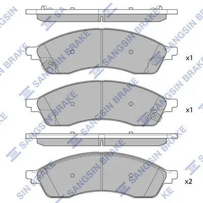 Передние тормозные колодки SP4012 Hi-q