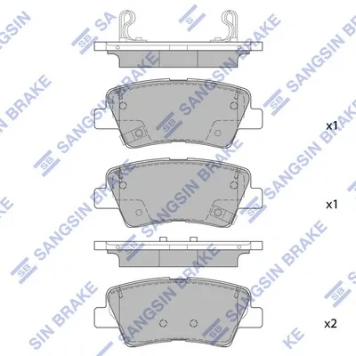 Задние тормозные колодки SP1845 Hi-q