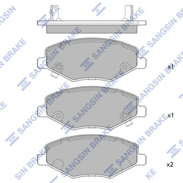 Передние тормозные колодки SP2092 Hi-q