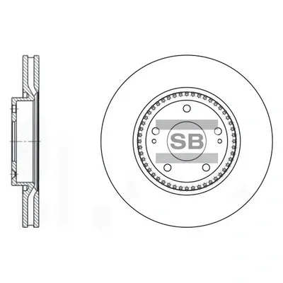 Передние тормозные диски SD1005 Hi-q
