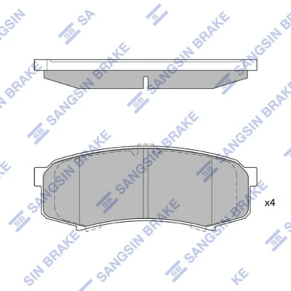 Задние тормозные колодки SP2040 Hi-q