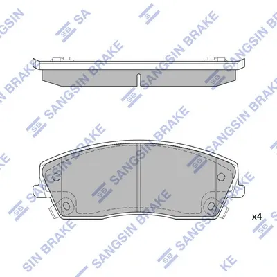 Передние тормозные колодки SP1507 Hi-q