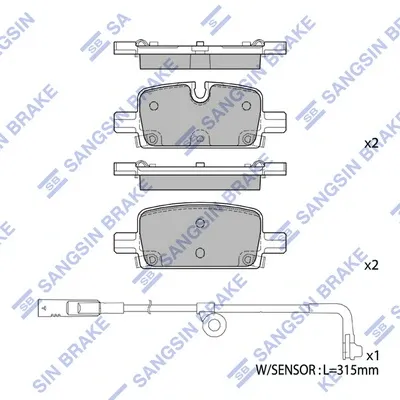 Задние тормозные колодки 162174 Power Stop