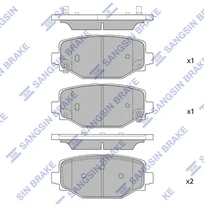 Задние тормозные колодки LP3931 Delphi
