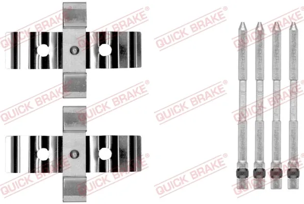 Комплект пружинок крепления дисковых колодок передних 1091848 Quick Brake